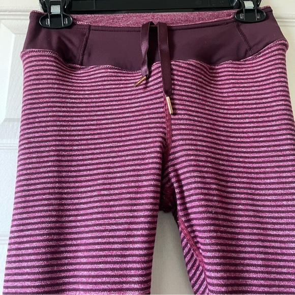 Lululemon Dance studio Leggings High Waist Lined Athletic Running Burgundy Red 4 - Picture 7 of 15